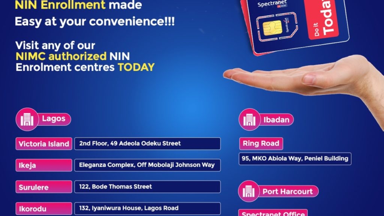 National Identity Management Commission Appoints Spectranet 4G for NIN Enrollment | TechCabal
