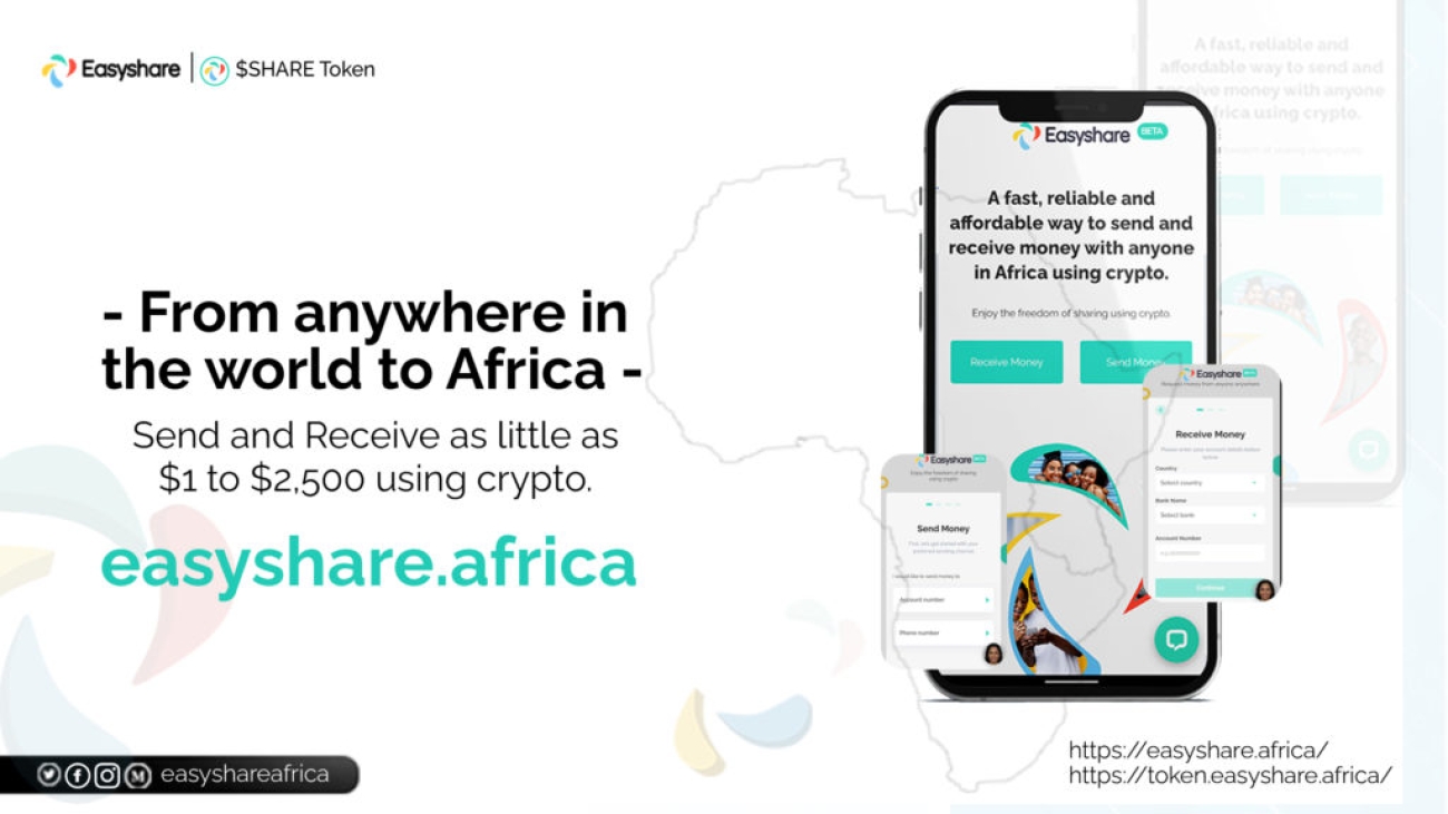 EASYSHARE.AFRICA LAUNCHES PLATFORM USING SAFE, LOW COST, CRYPTOCURRENCY TECHNOLOGY | TechCabal