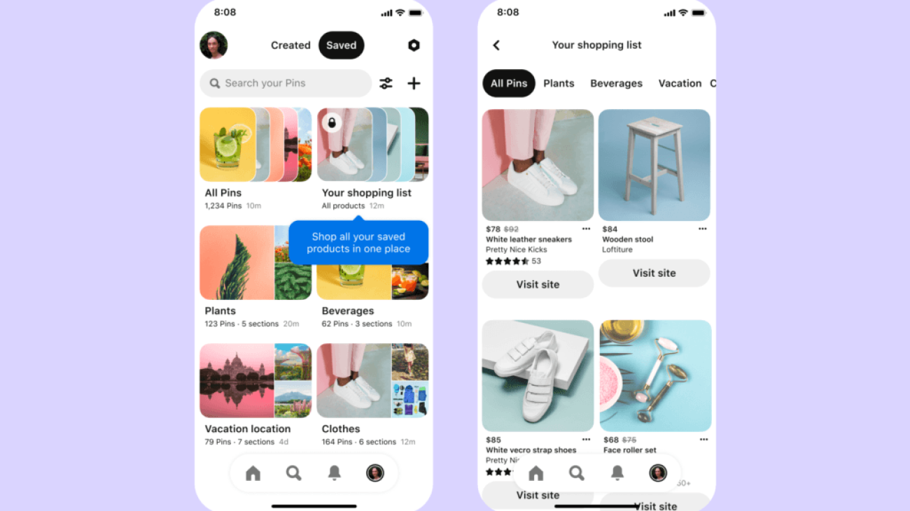 Pinterest adds new shopping and merchant tools