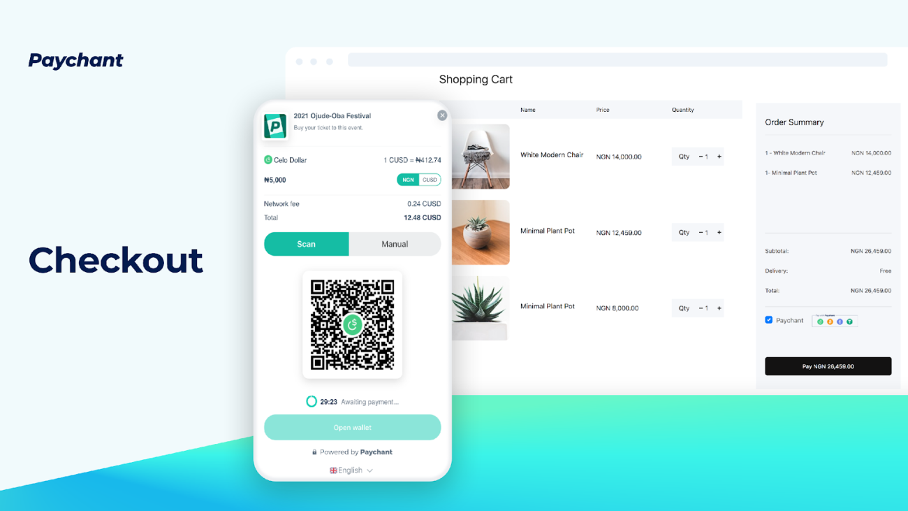 Paychant Launches A New Crypto Payment Checkout To Accept Bitcoin As Payment With A Single Line Of Code On A Website. | TechCabal