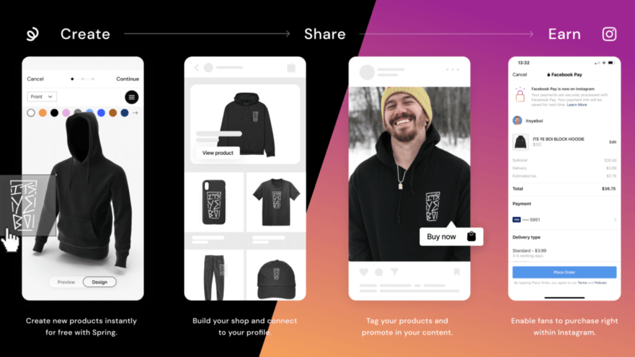 Spring partners with Instagram to boost product sales by creators
