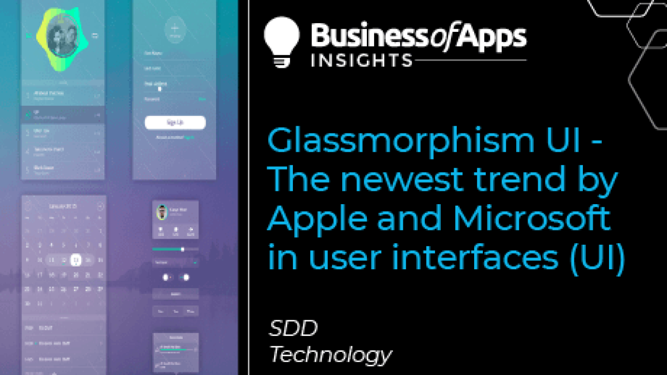 Glassmorphism UI - the newest trend by Apple and Microsoft in user interfaces - Business of Apps